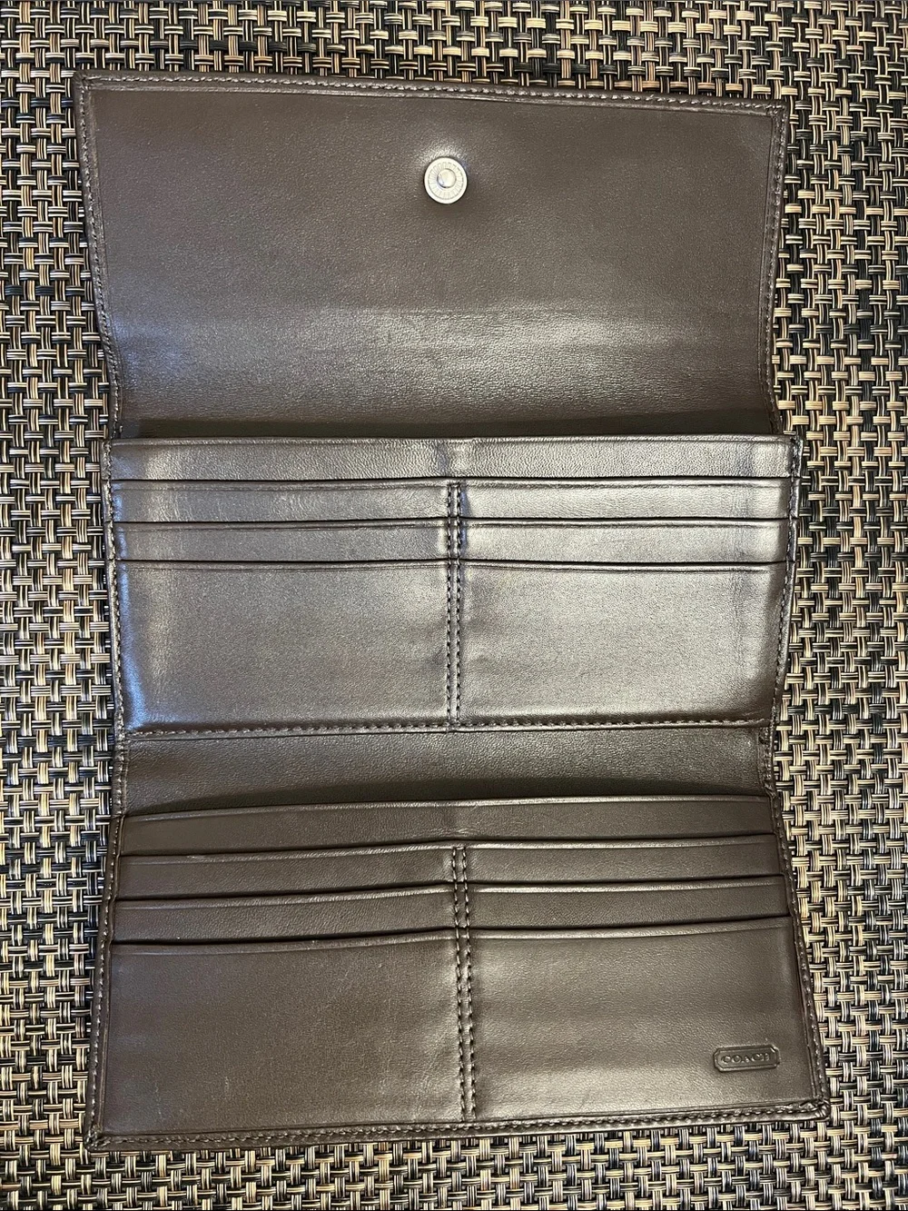 Coach Signature Brown Wallet